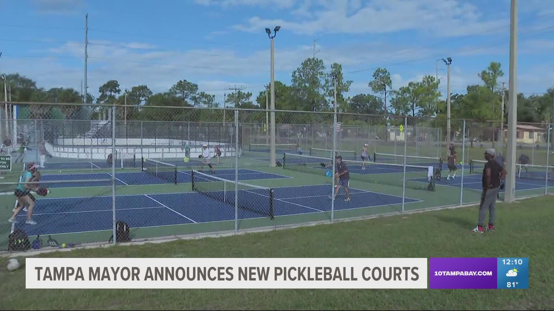 Before 2021, Tampa had only nine pickleball courts which over the years has grown substantially.
