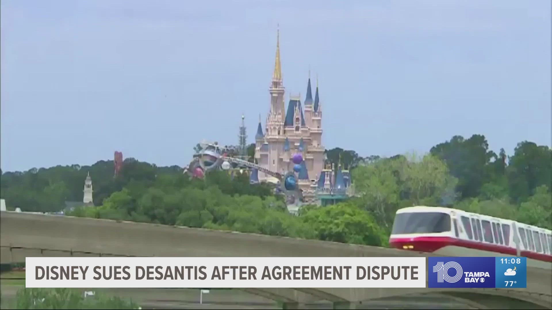 The suit was filed minutes after a Disney World oversight board appointed by DeSantis voted to void a deal that placed theme park decisions in the company's hands.