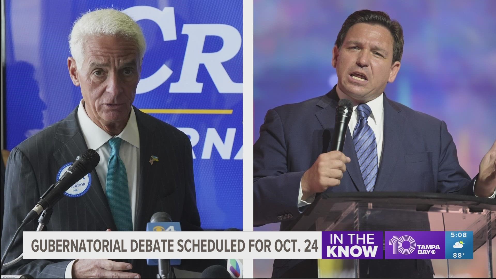 It's the only scheduled debate between the gubernatorial candidates.