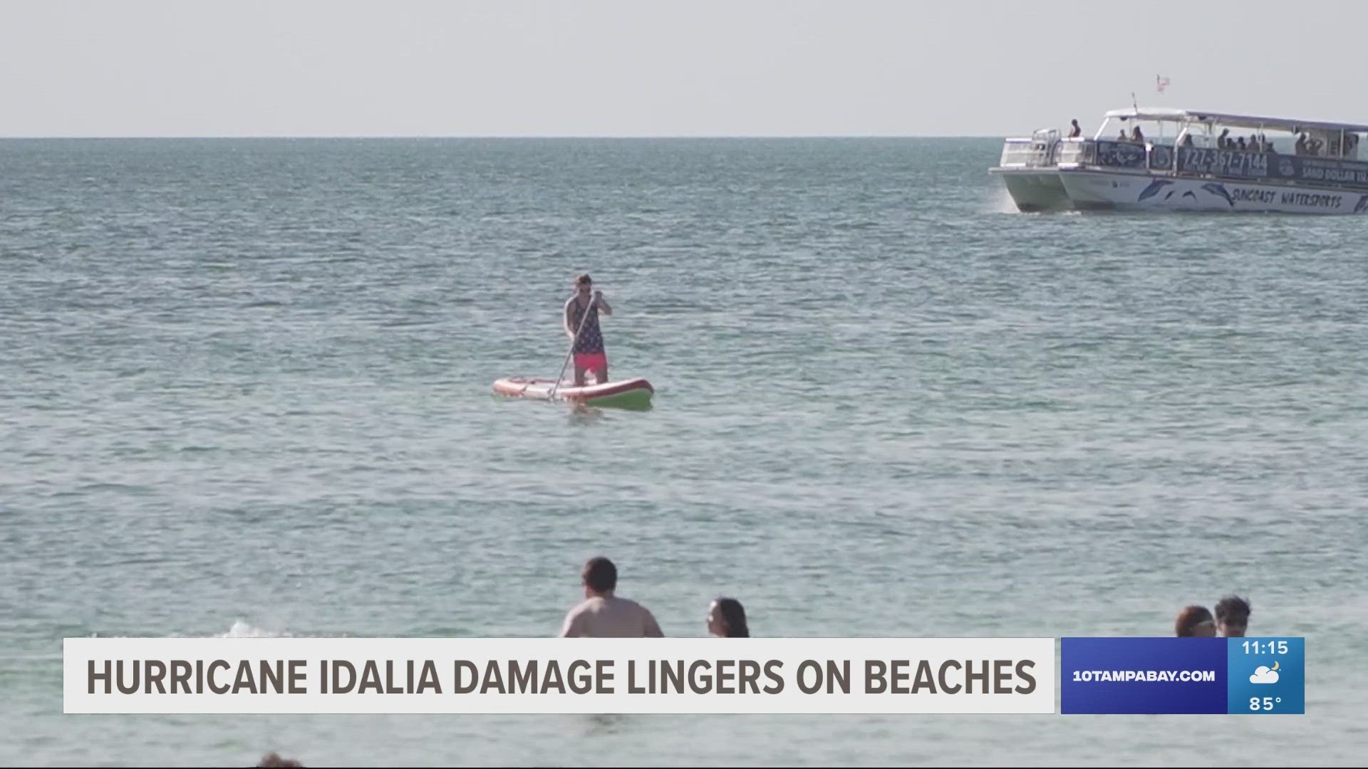 Several Pinellas County beaches had access points closed due to erosion from Hurricane Idalia.