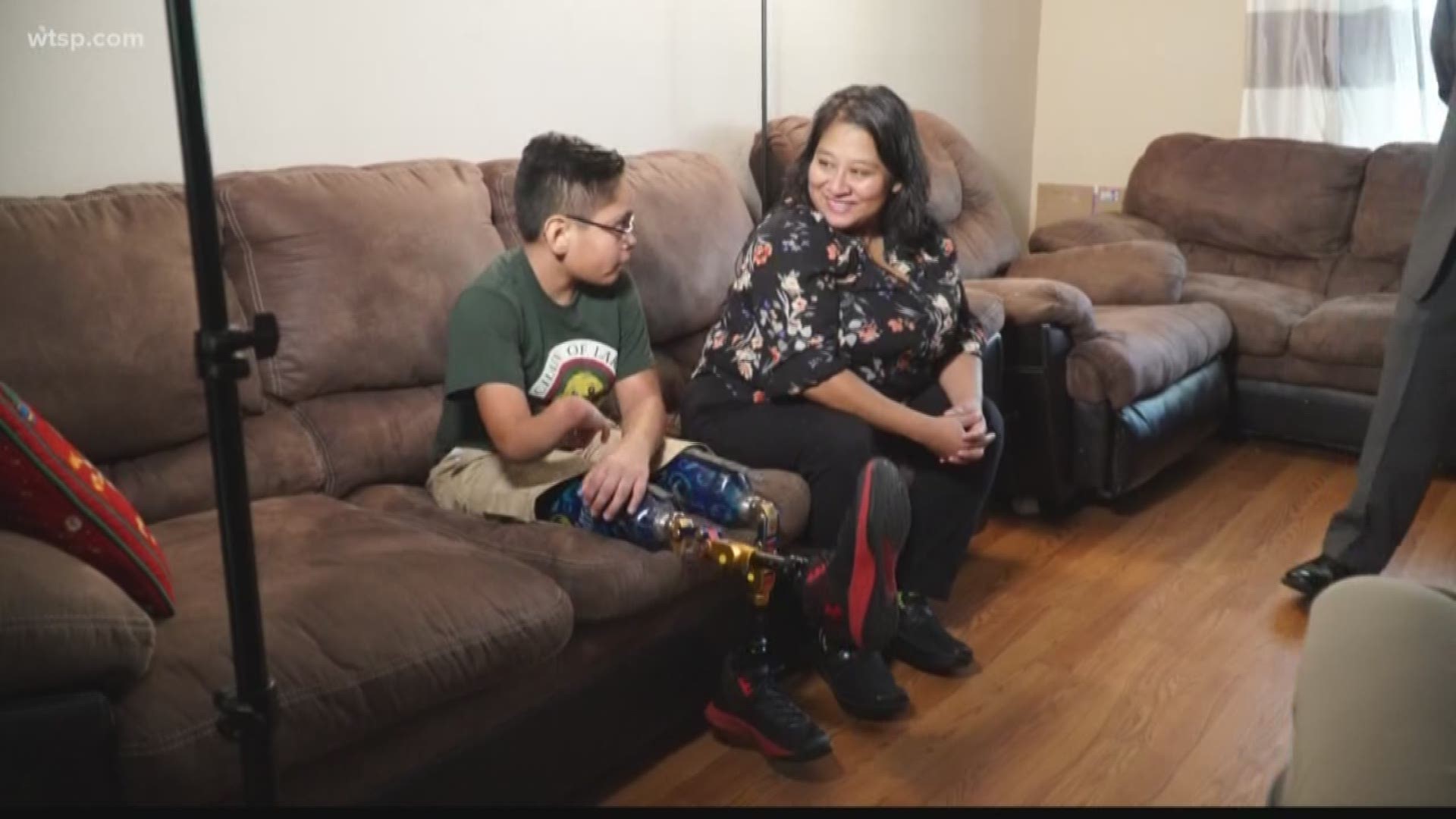 He says park employees kept changing their minds about whether he could ride some rollercoasters. His mom says that made him feel like he was different.