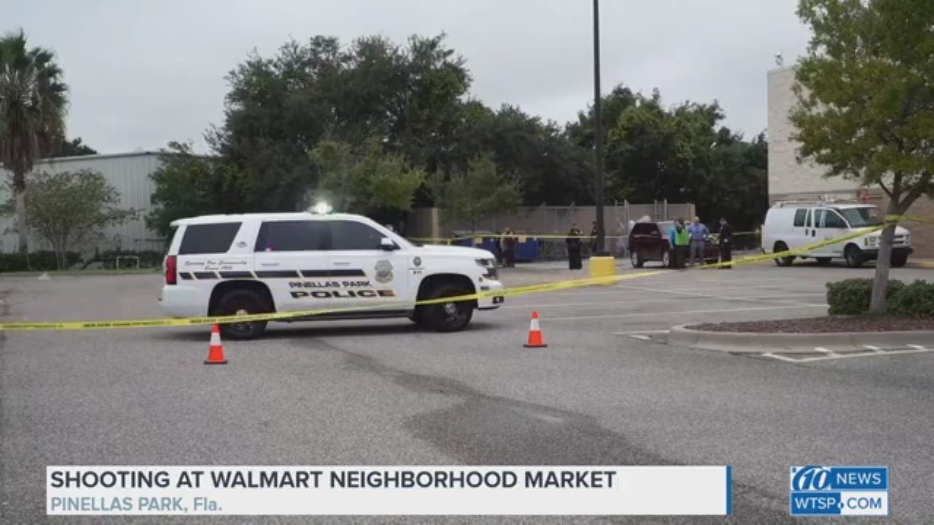 Police say a man was shot multiple times Friday behind the Pinellas Park Walmart in the 6900 block of US Highway 19.