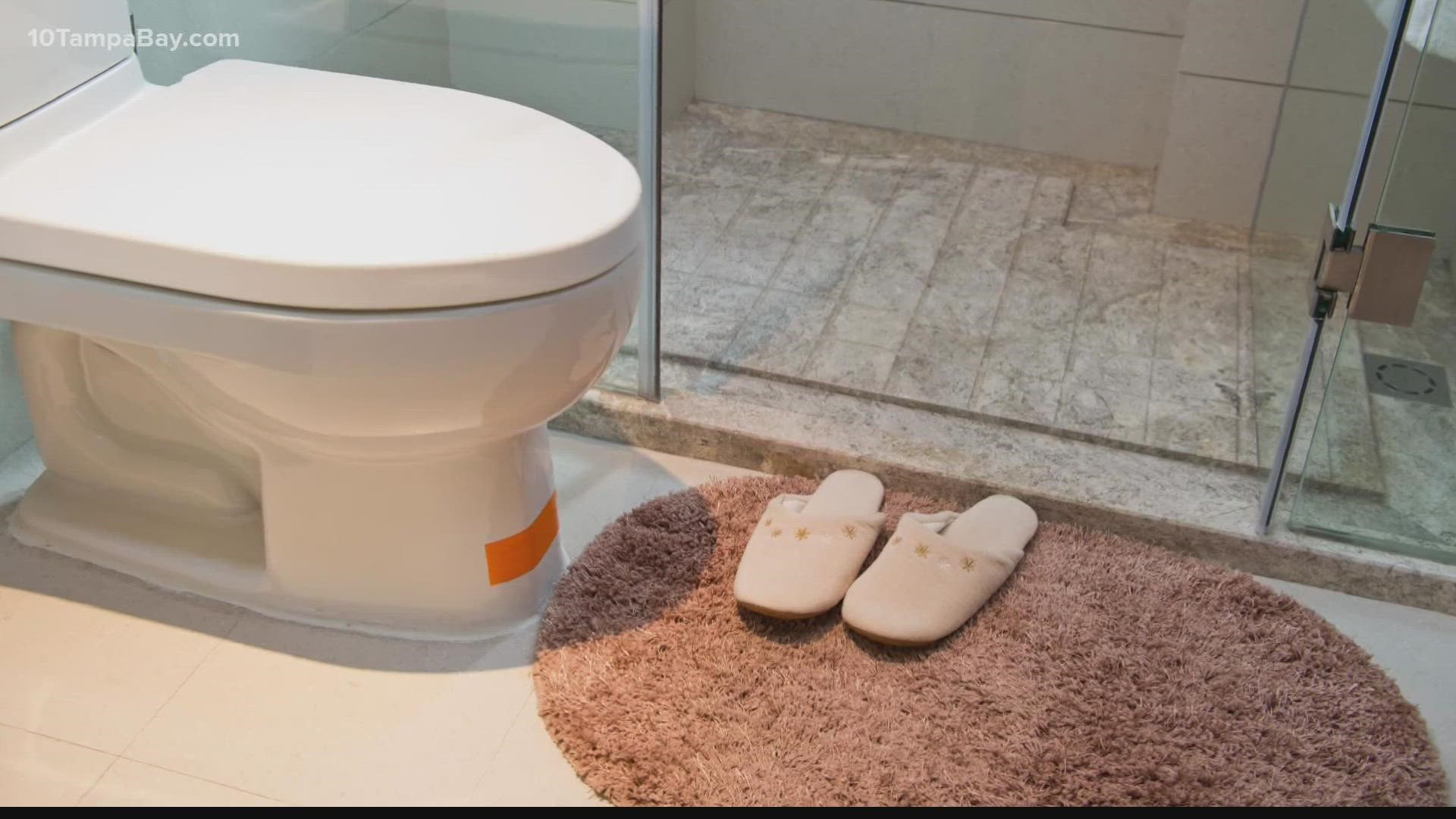 Dr. Baria says the number one spot for falls around the home, is the bathroom.