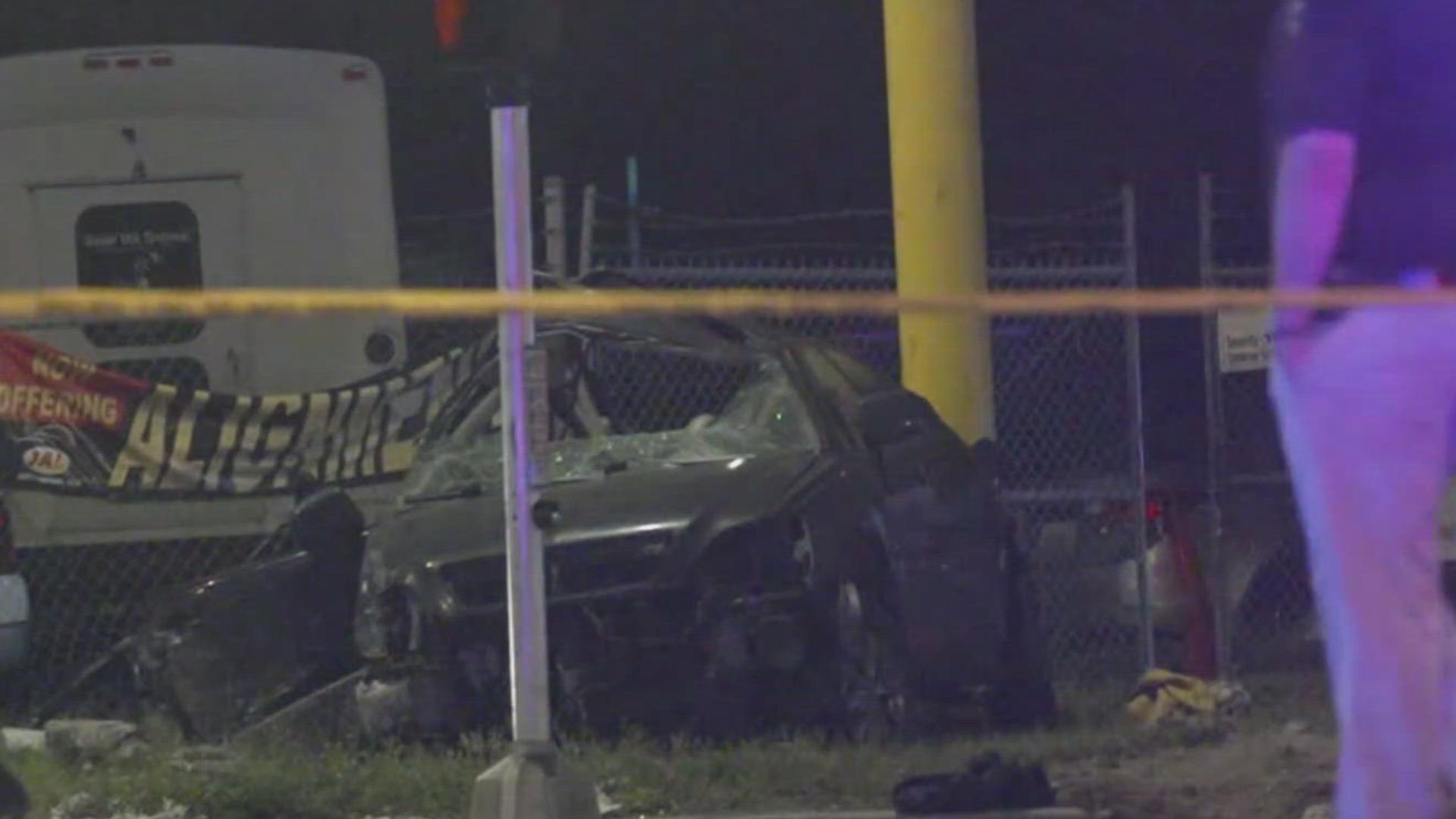 The crash happened at the intersection of Busch Boulevard and Armenia Avenue, according to the Tampa Police Department.