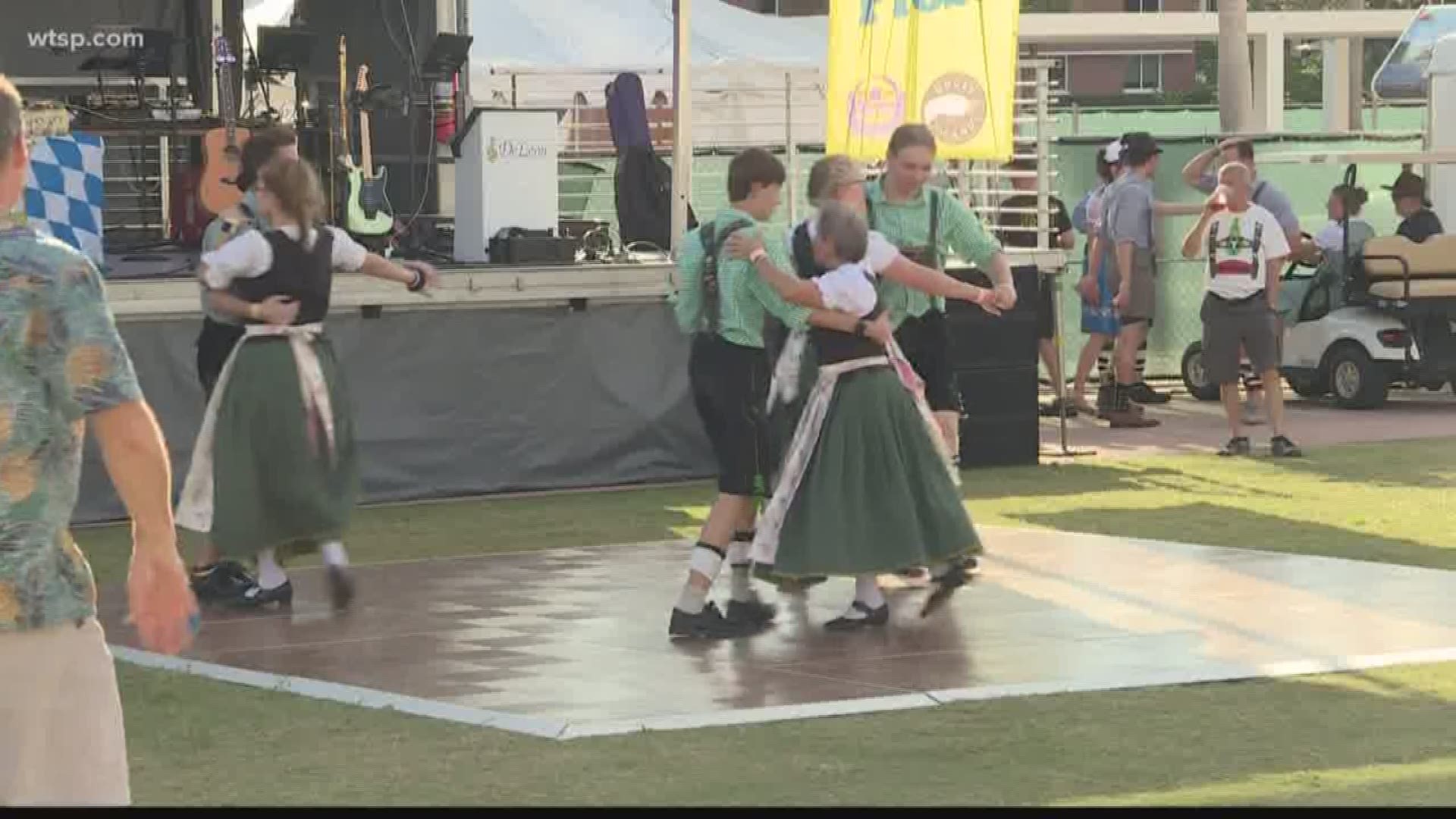 All weekend long you can enjoy Oktoberfest in downtown Tampa.