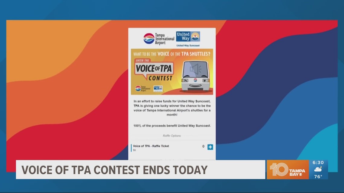 Voice of TPA contest ends May 31