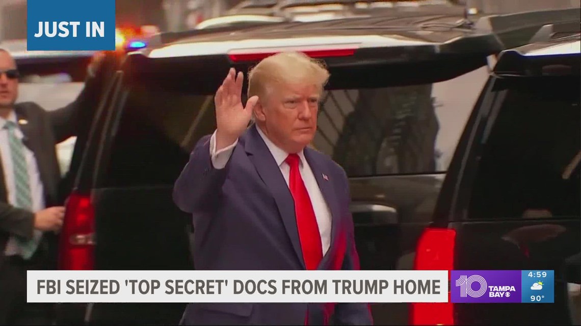 'Top secret' documents seized from Trump's home by FBI