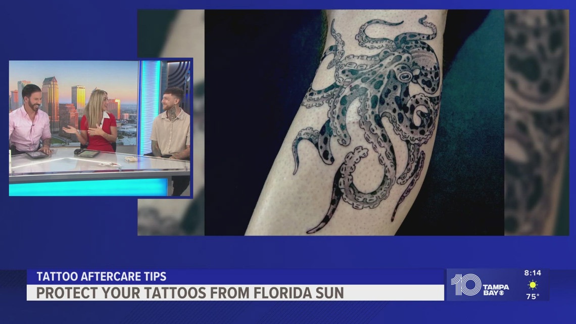 Local tattoo artist shares tips on how to care for tattoos from Florida sun