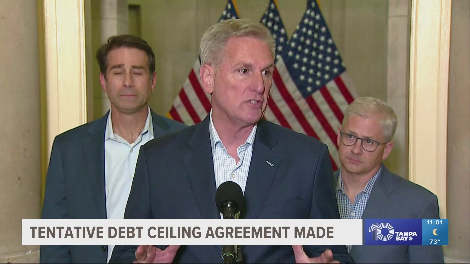 Biden and McCarthy spoke by phone earlier in the evening as they raced to prevent a catastrophic debt default.