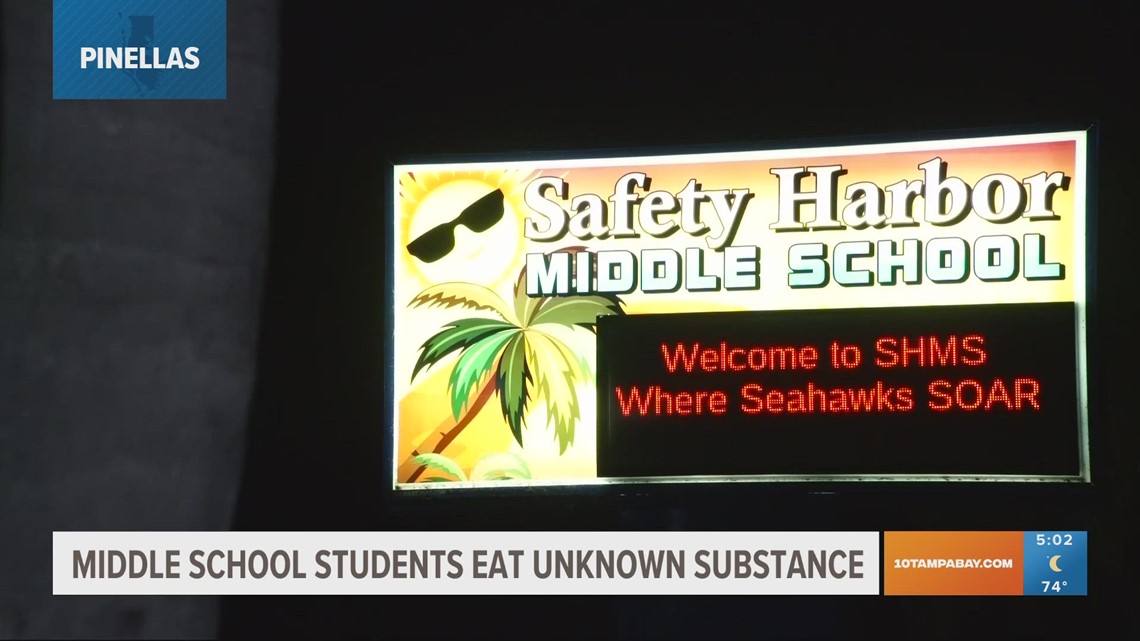 3 Safety Harbor Middle School students 'not feeling well' after ingesting unknown substance