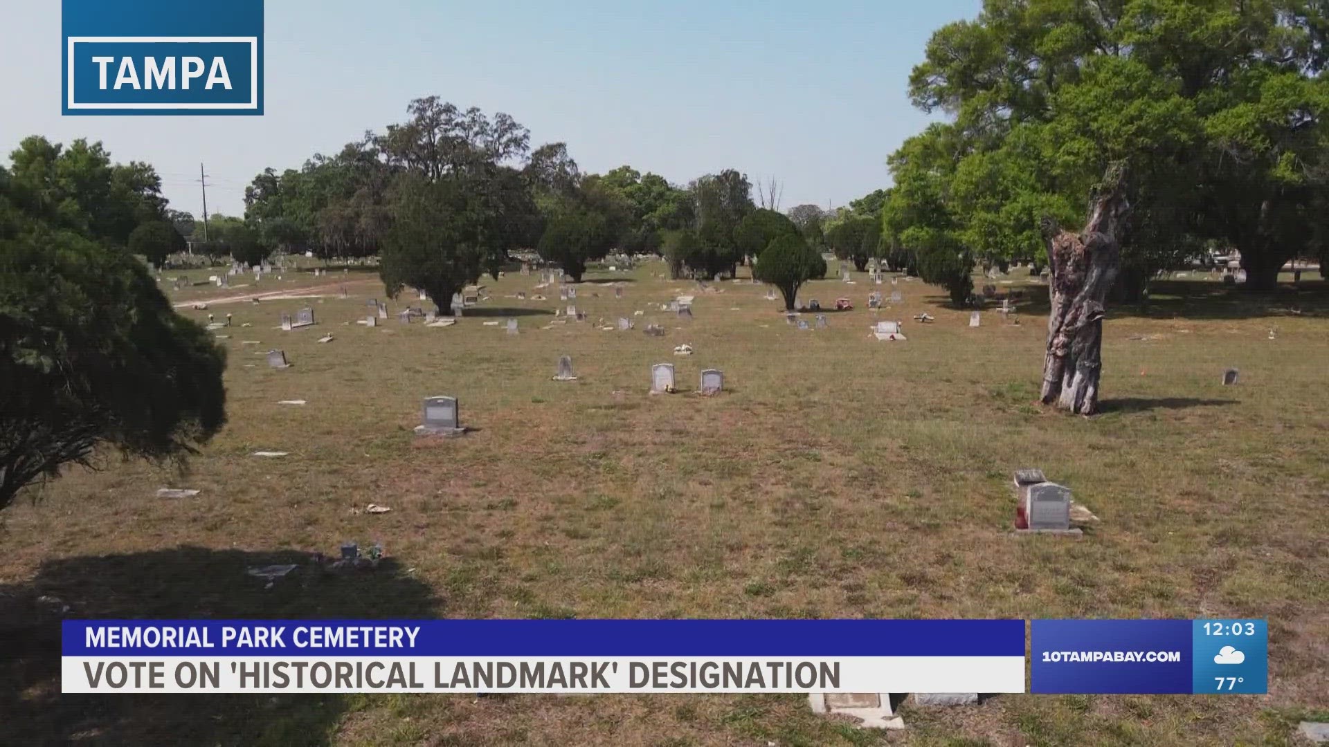Last year, the city spent $100k to buy the cemetery from a property developer who out-bid the city at auction.