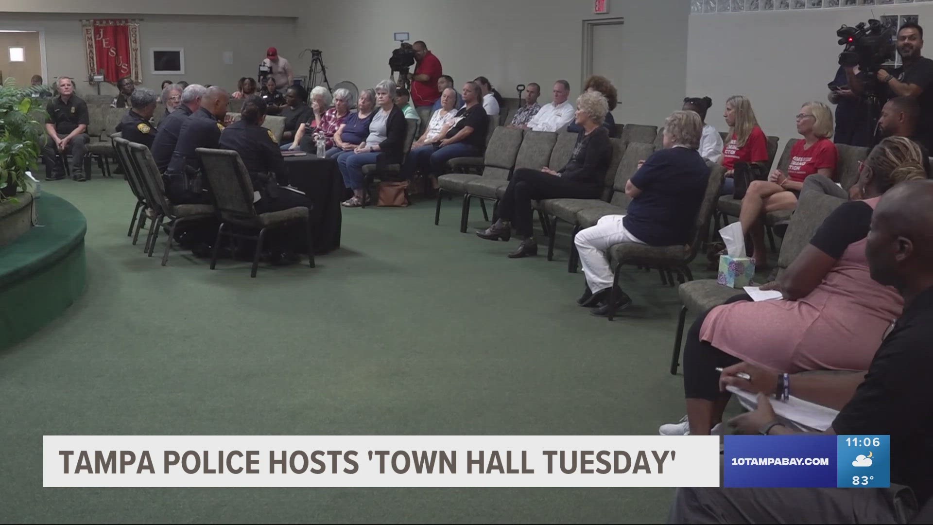 The Tampa Police Department will launch its new Town Hall Tuesday initiative to build on strong 
community bonds.