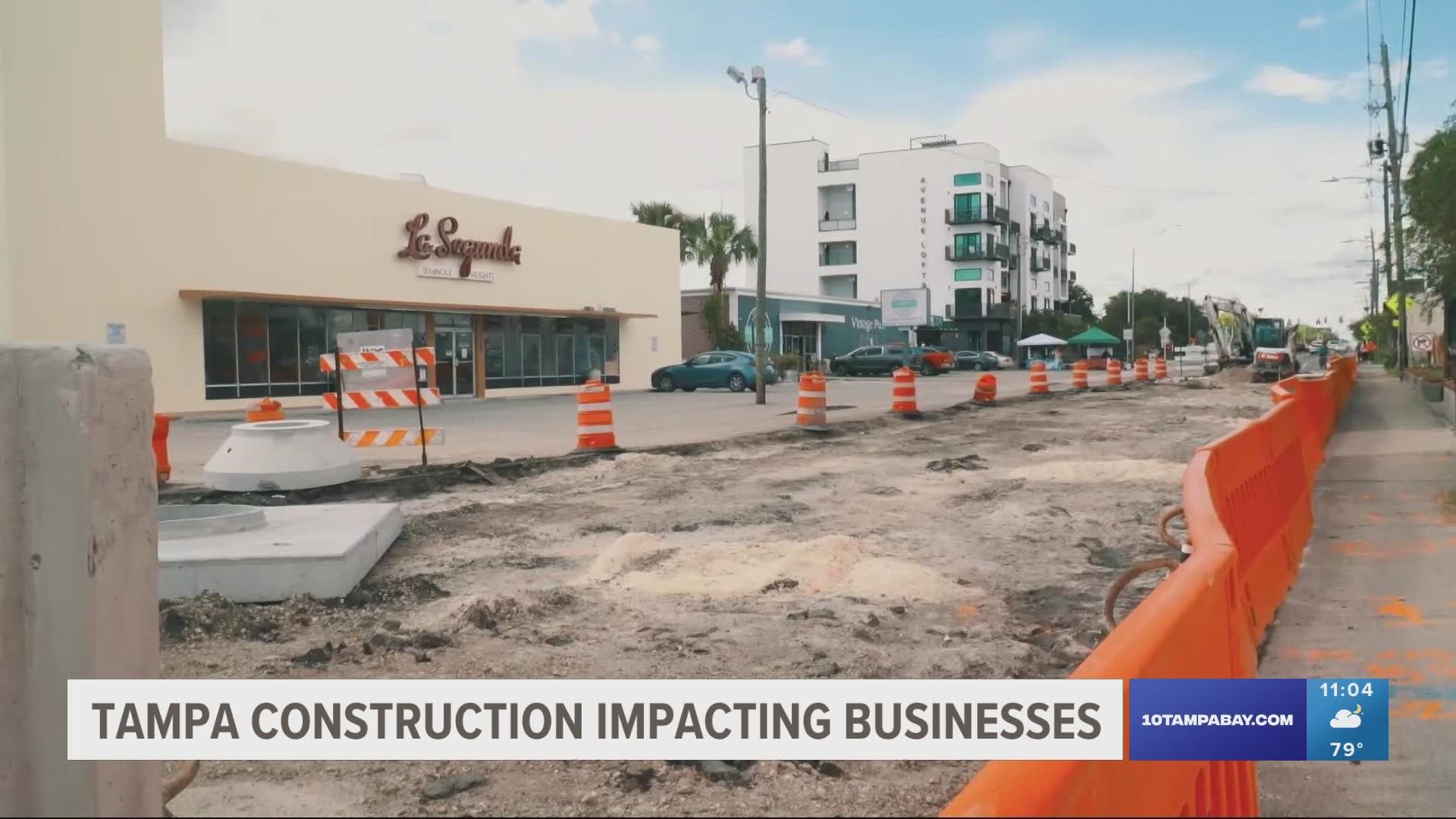 The multi-million dollar project aims to reduce flooding, improve stormwater drainage and replace water pipes in Seminole Heights.