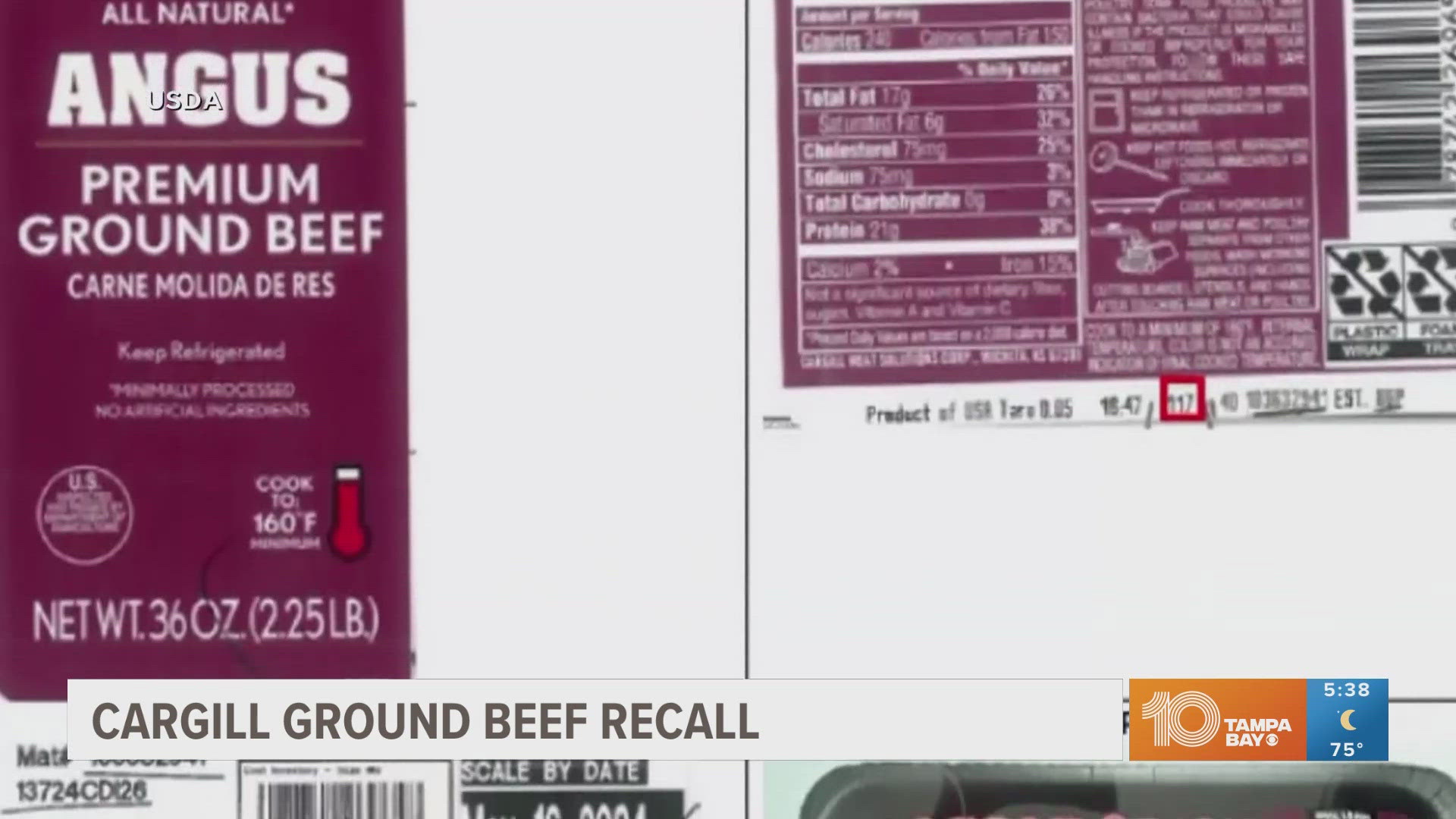 More than 16,000 pounds of raw ground beef products are being recalled due to possible contamination.