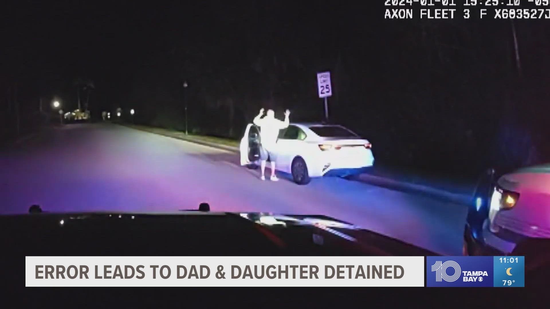 On New Year's Day, a traffic stop turned into Jason Frederico and his teen daughter being detained at gunpoint by multiple deputies.