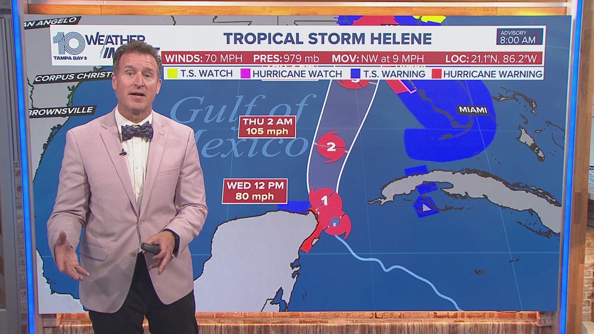 The Tampa Bay region should be prepared for Tropical Storm Helene to strengthen into a major hurricane.