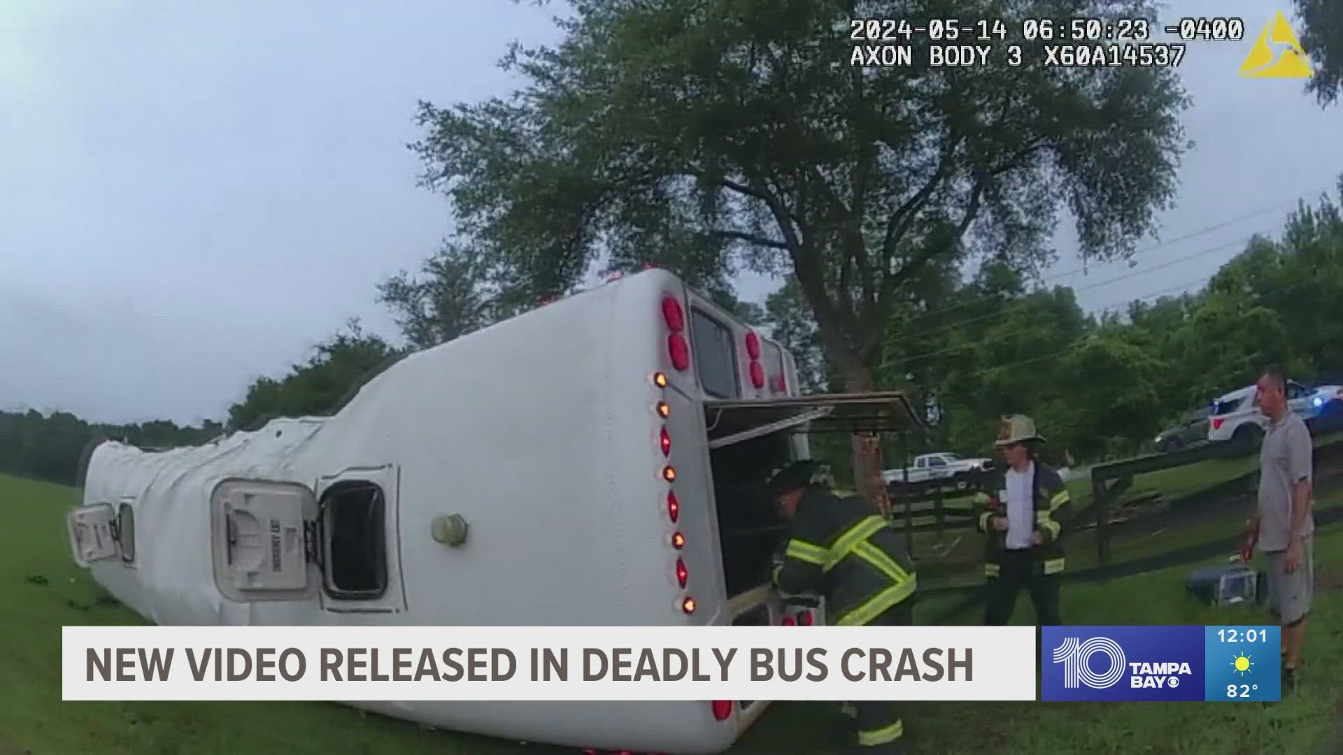 FHP said a pickup truck sideswiped a bus transporting workers to a local farm, causing a rollover crash that killed eight people and hurt dozens more.