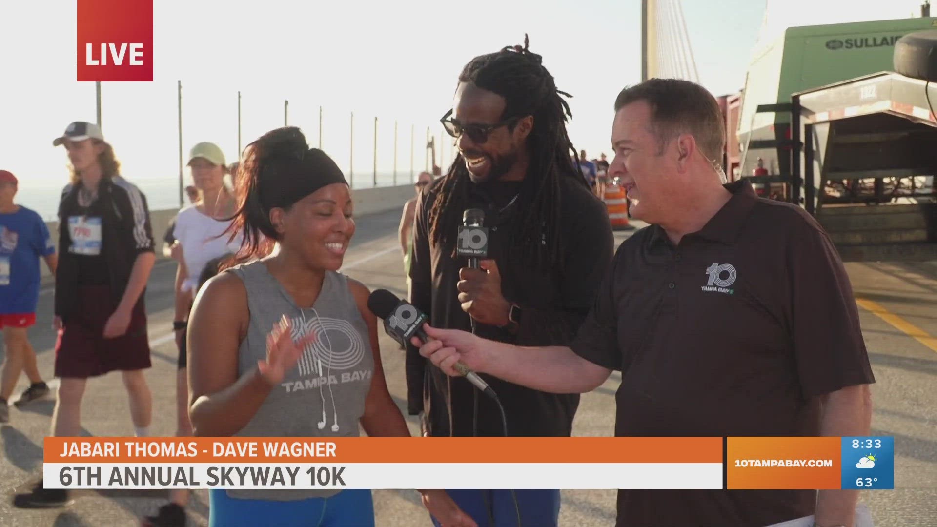 Once Skyway 10K participants hit the top of the Sunshine Skyway Bridge, it's all downhill from there — and that's a good thing.