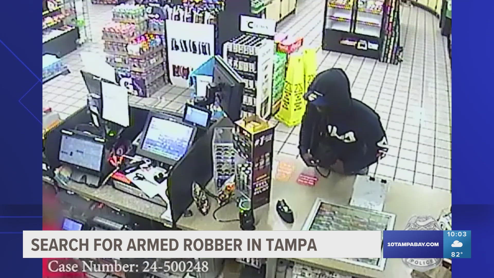 The Tampa Police Department is searching for a man who robbed a Circle K on North Florida Avenue back in August, the department said in a news release.