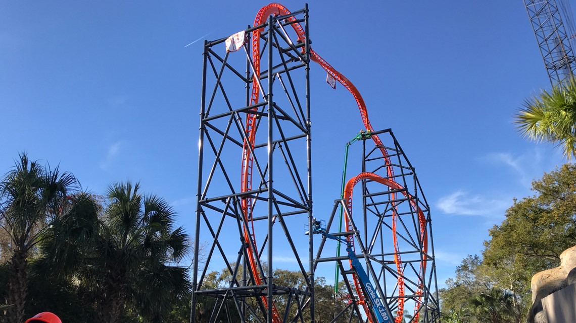 A behind the scenes look at Busch Gardens new roller coaster