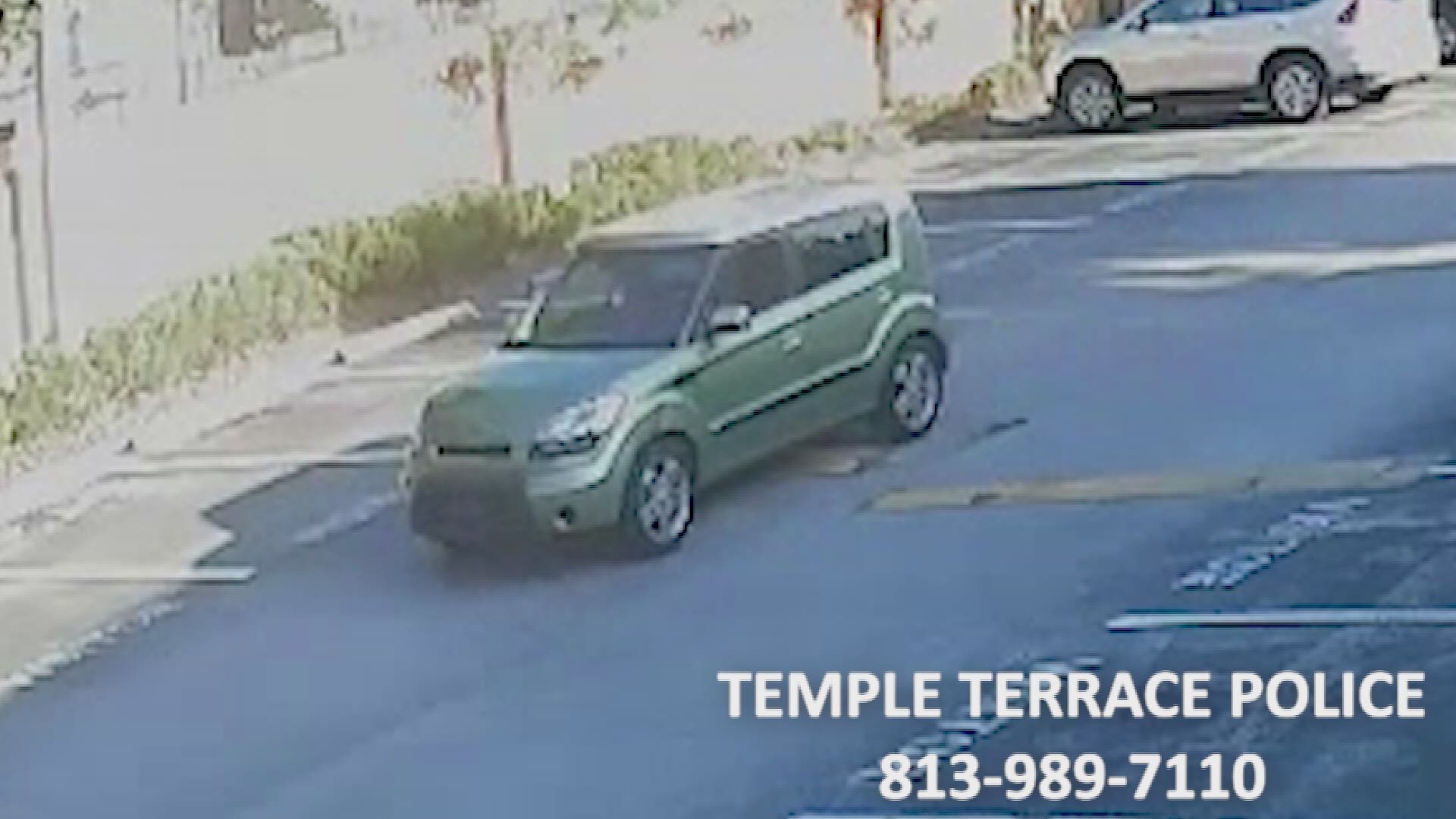 Police are looking for a car and a driver seen at a Temple Terrace apartment complex after a deadly shooting.

Police said a green Kia Soul was seen at the Boardwalk at Morris Bridge Apartments, where one person was found shot to death. Officers said another person was hurt during the shooting and taken to a local hospital.

Anyone with information on the shooting or the identity of the driver is asked to call Temple Terrace police at 813-989-7110.