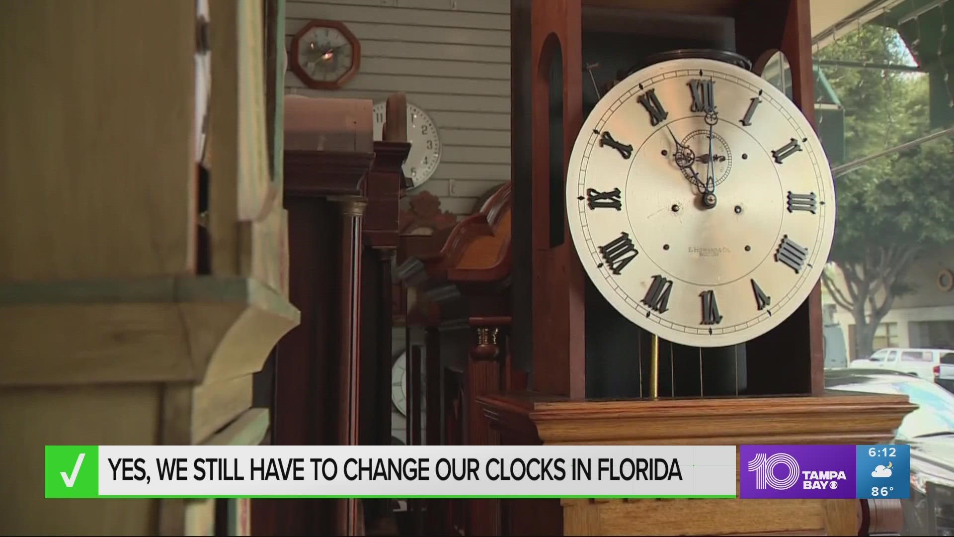 Florida lawmakers voted to "lock the clock" in 2018 to keep daylight saving time permanent but congressional approval is required and that hasn't happened yet.