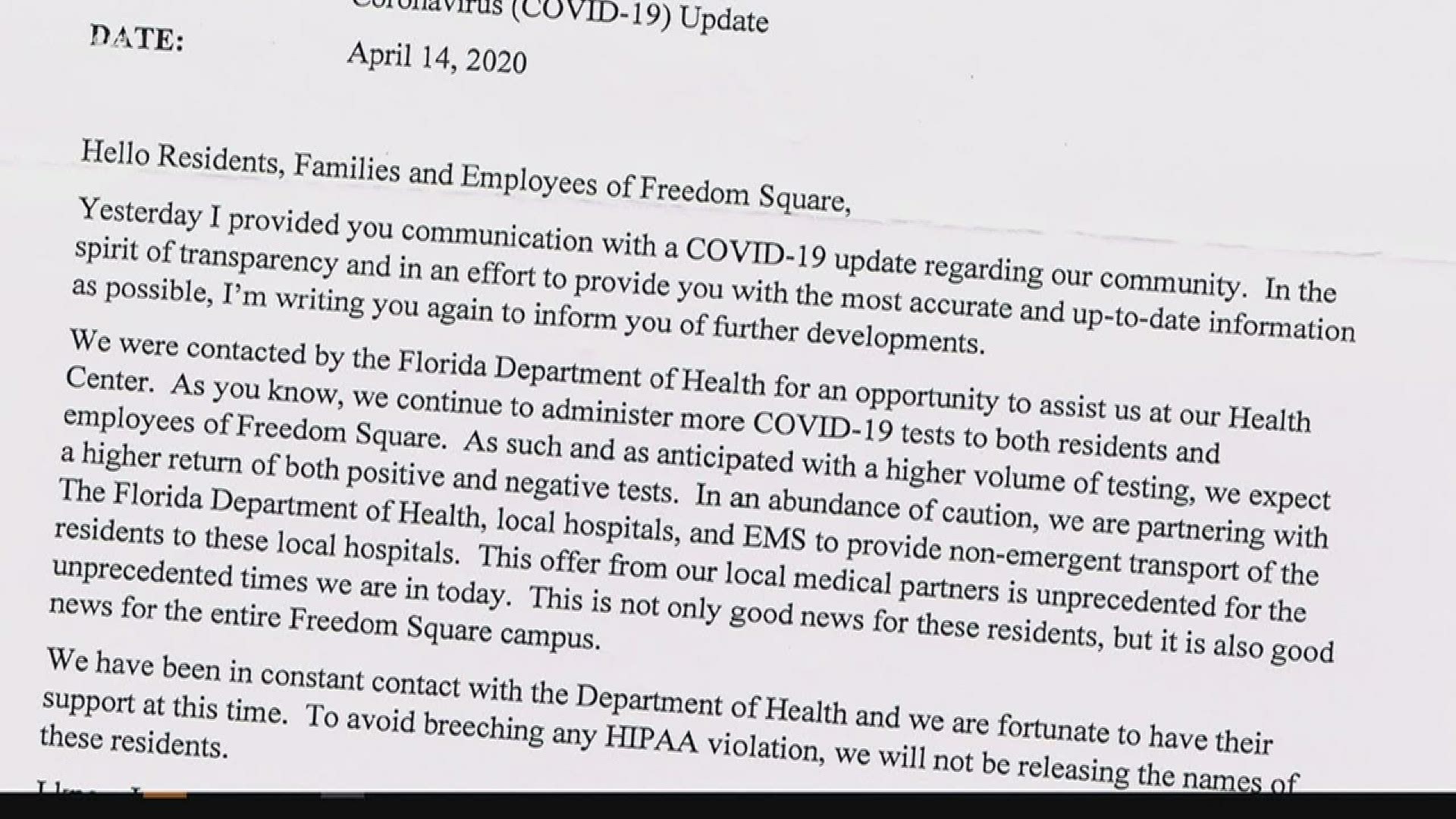 Seminole nursing home evacuated after 3 resident deaths and dozens of