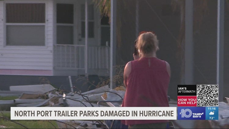North Port trailer homes completely destroyed by Hurricane Ian