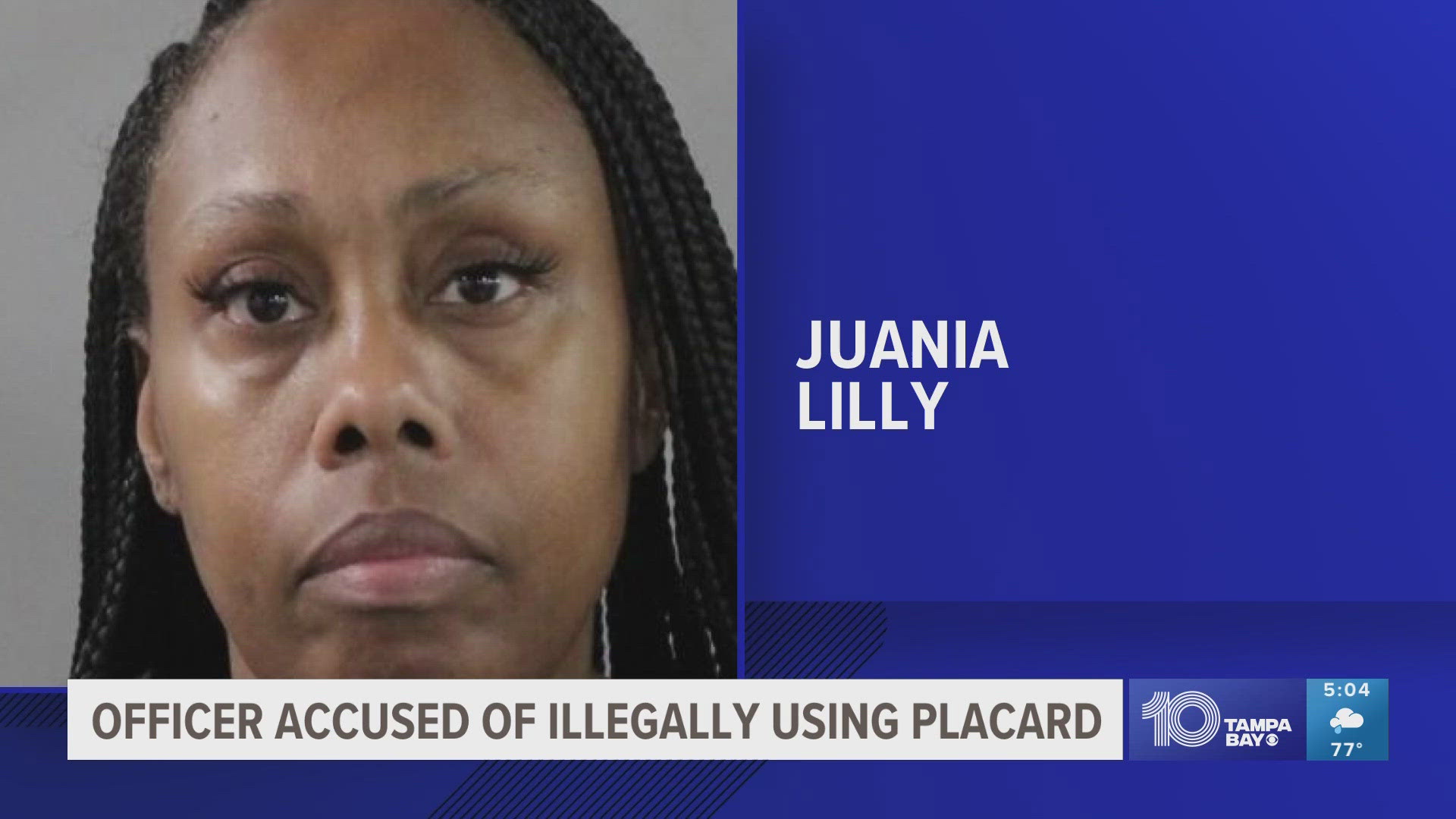 She allegedly used it to park closer to a Publix.