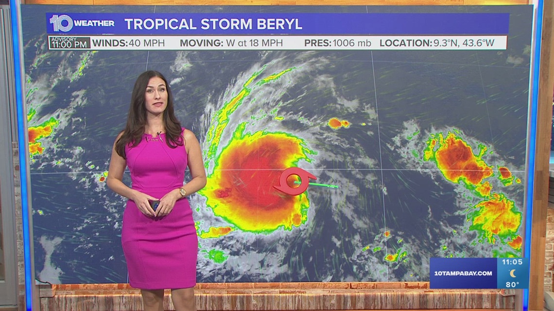 Tracking the Tropics: Tropical Storm Beryl forms in the Atlantic | wtsp.com