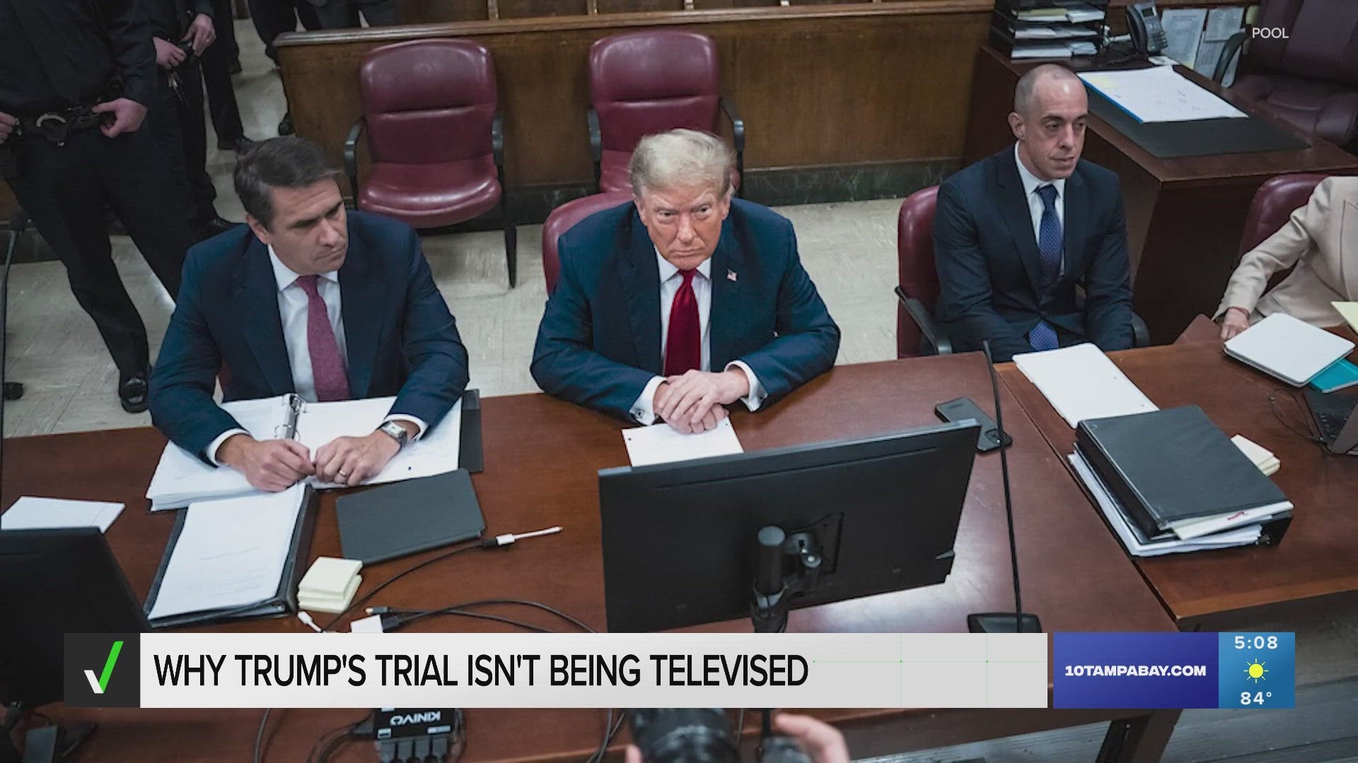 A jury of 12 people was seated Thursday in former President Donald Trump’s hush money trial in New York, and the court quickly turned to selecting alternate jurors.