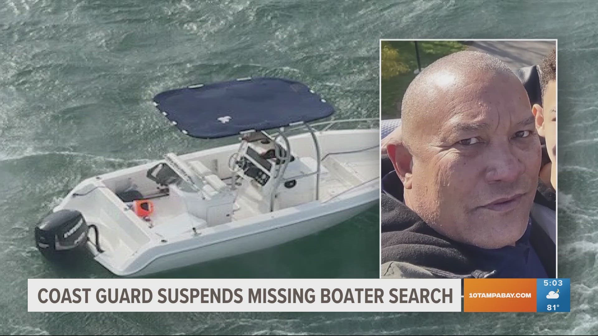 Andre Nolasco, 57, launched his boat from Nick's Park Sunday morning in Port Richey, but has been missing since.
