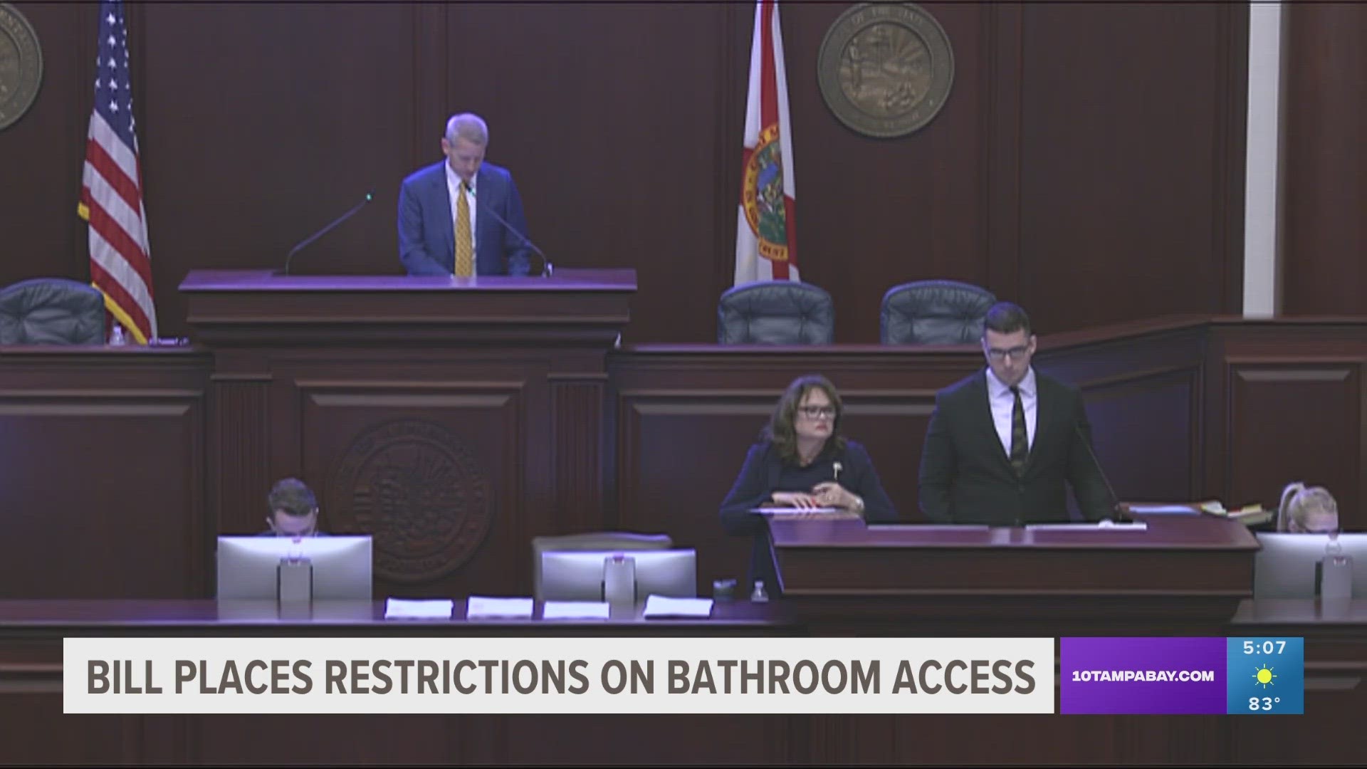 The bill, HB 1521, would prohibit people from using restrooms designated for the opposite sex.