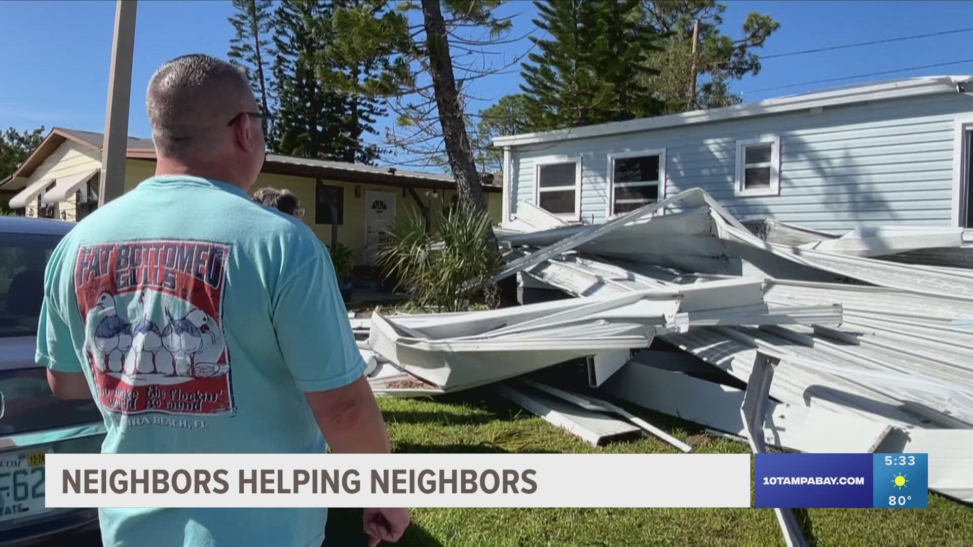 Many residents at the Gateway Mobile Home Park in St. Pete were found still living with water-soaked furniture.