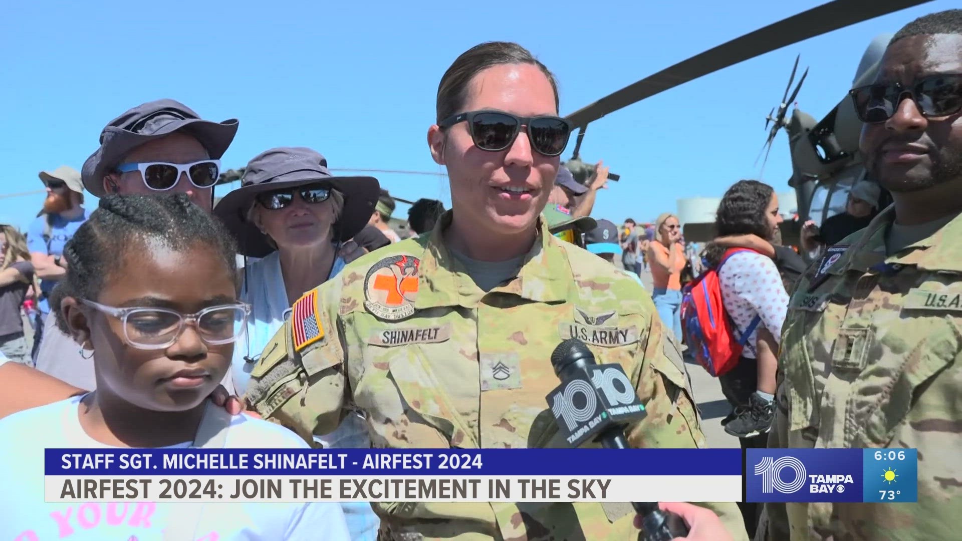 In between shows, thousands of people got the chance to meet the men and women who serve in the U.S. military.