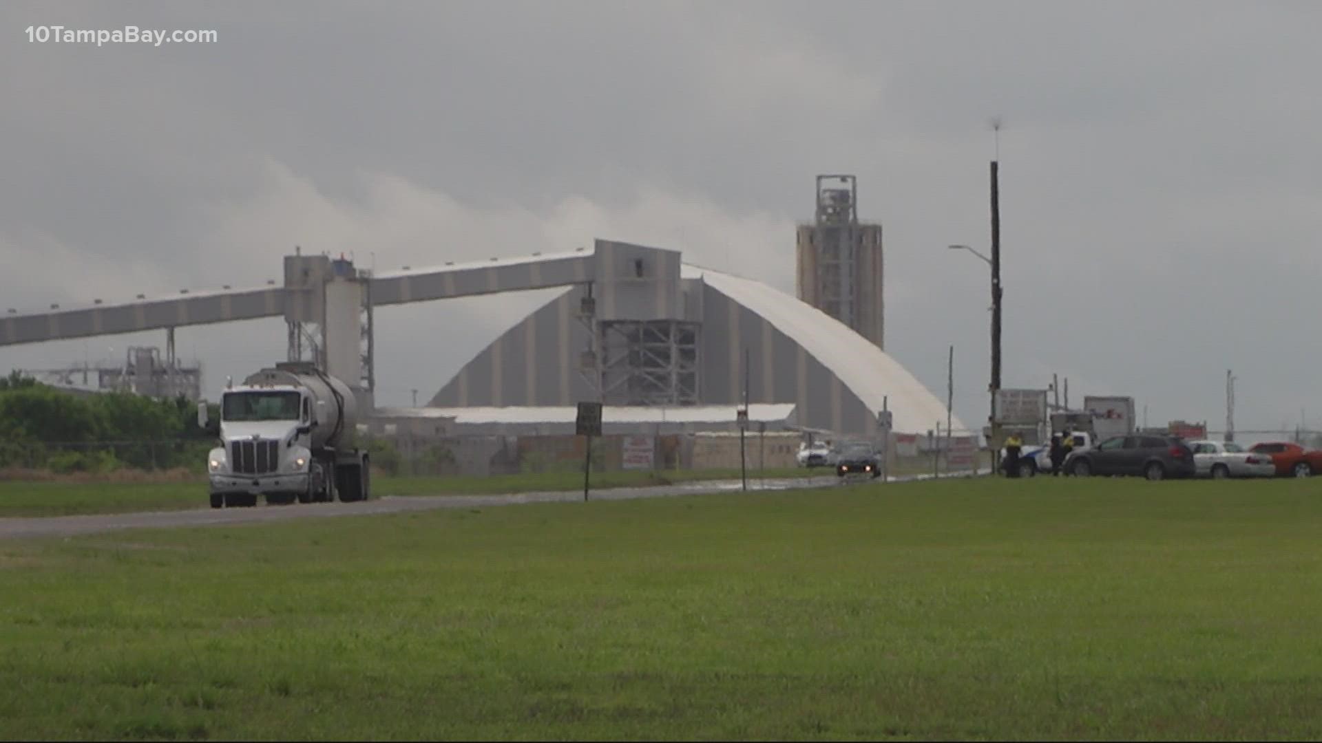 The Florida Department of Environmental Protection is looking into what may be going on underneath the stored water.