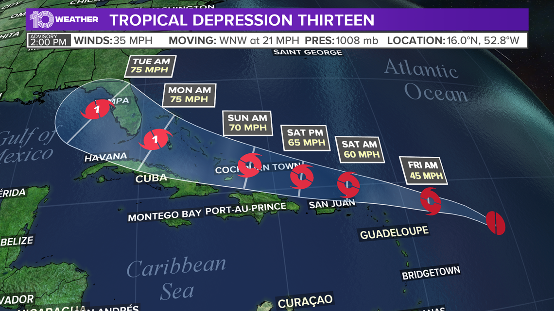 Race to be next named tropical storm