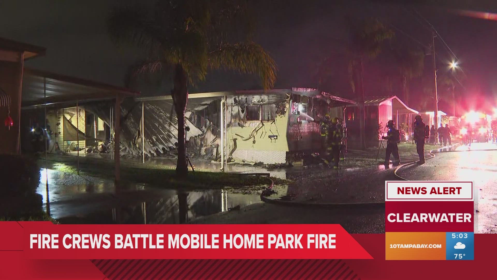 Neighbors told 10 Tampa Bay the woman who lives in the mobile home is out of town.