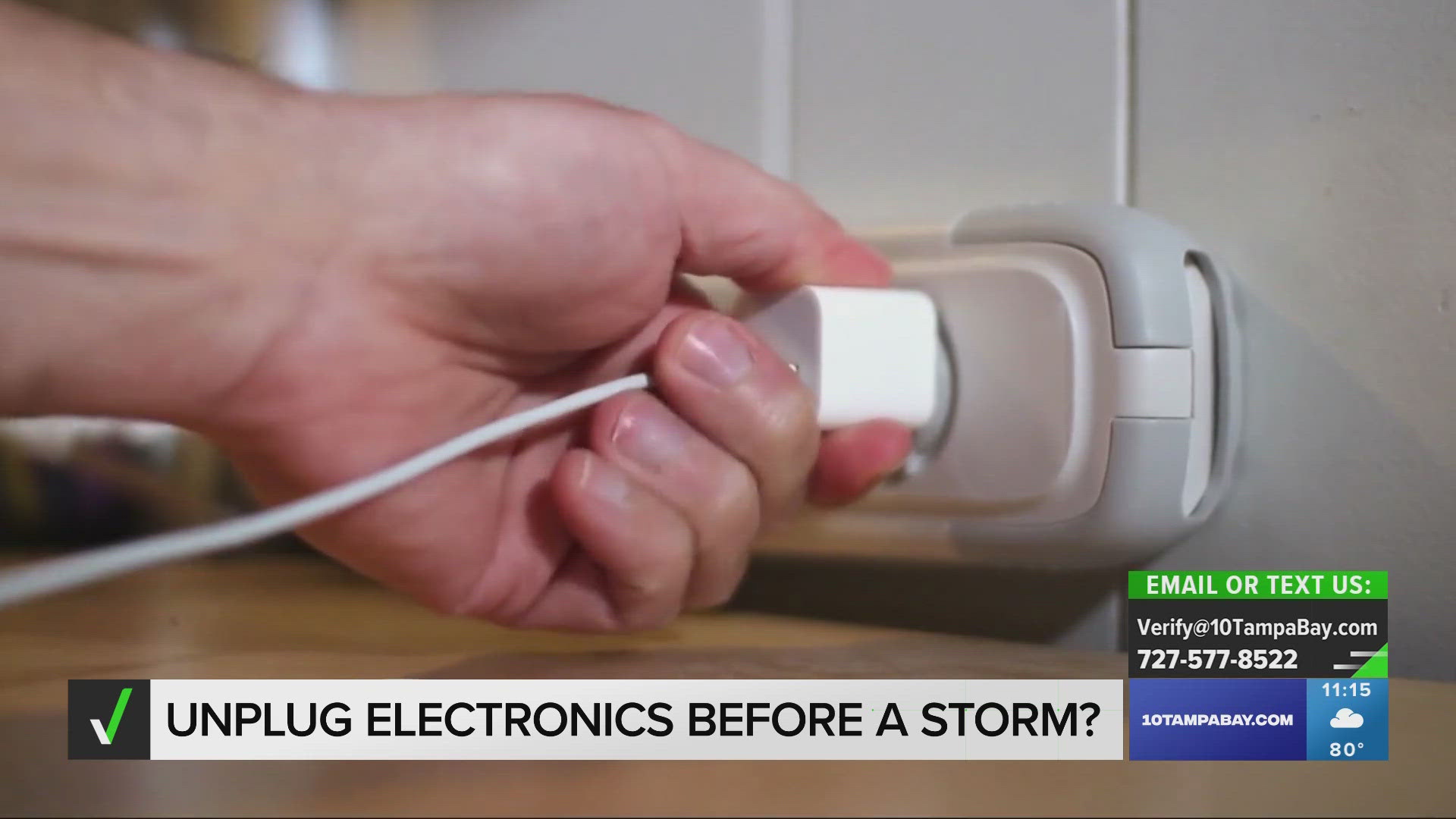 The best thing you can do to protect your electronics from damage is to unplug them before severe weather — even if they’re connected to a surge protector.