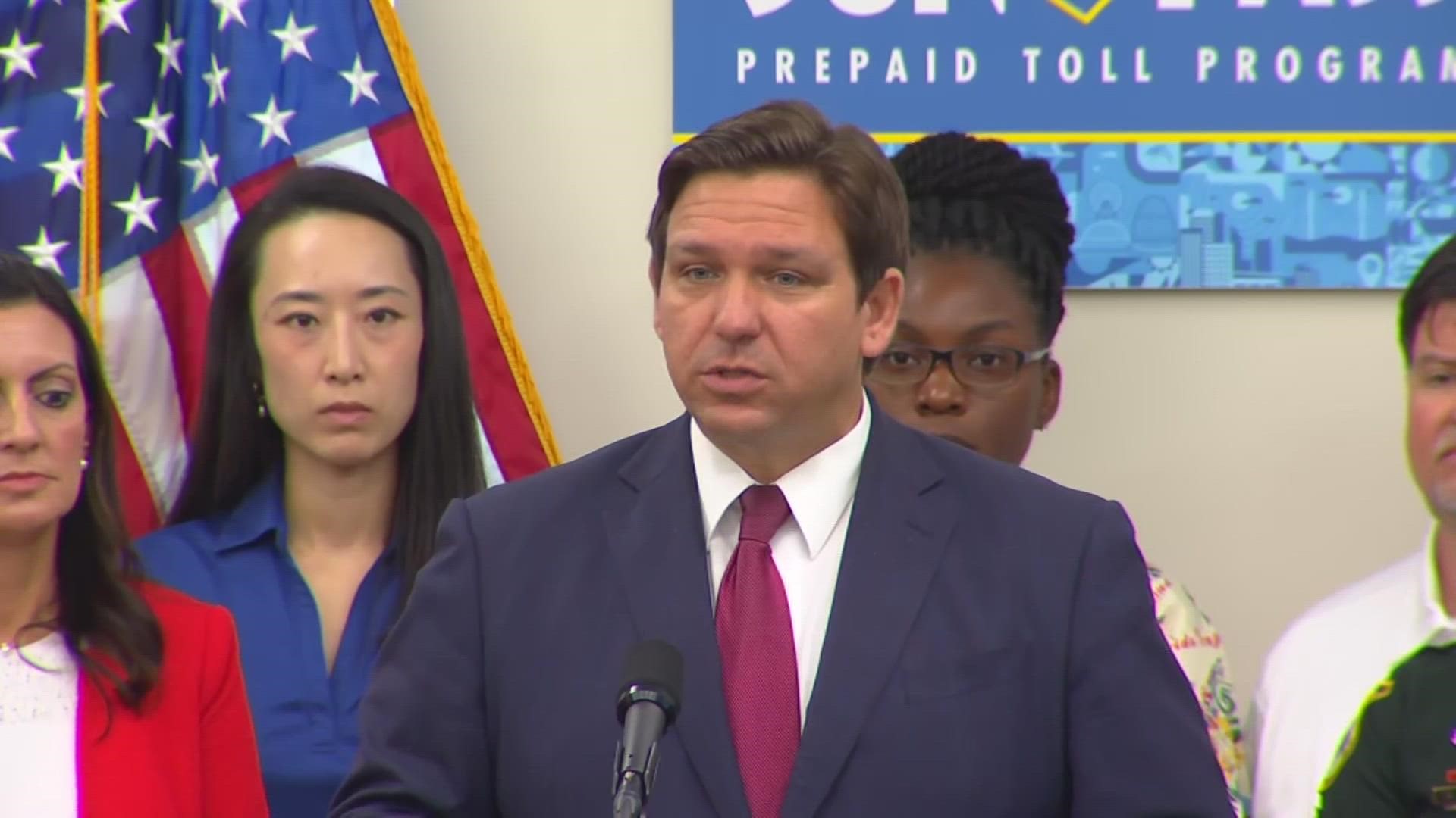 “It’s very unfair to have a truck driver have to pay back a loan for somebody that got, like, a Ph.D. in gender studies," DeSantis said.