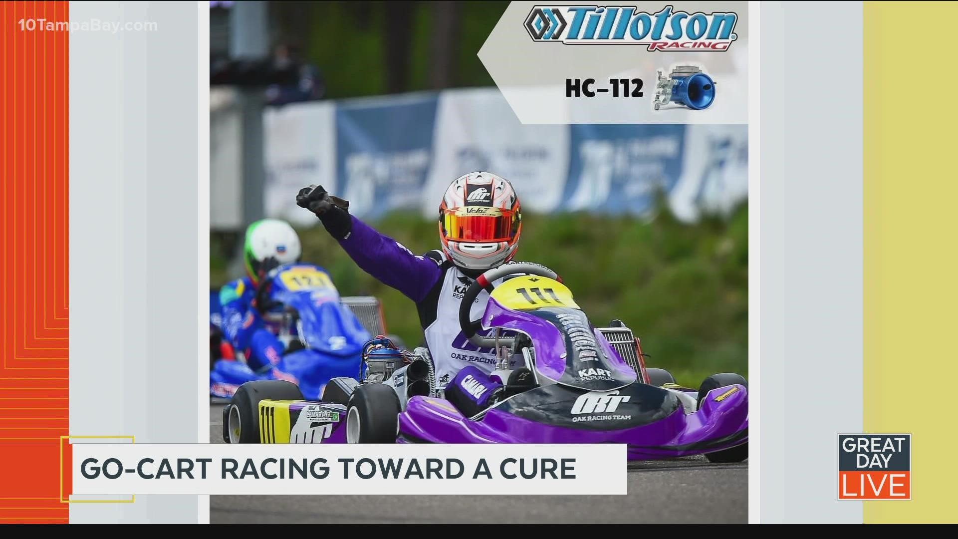 Karting and kicking cancer