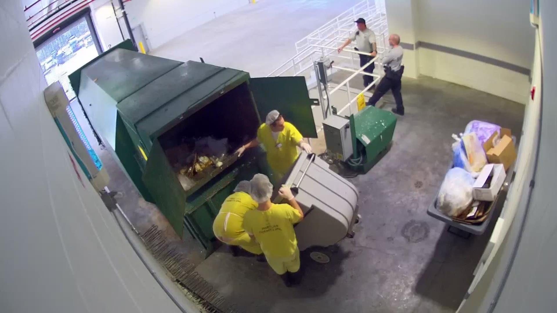 The incident started when the inmate tossed a cookie to a bird landing on top of a garbage dumpster. https://on.wtsp.com/2USY7KE