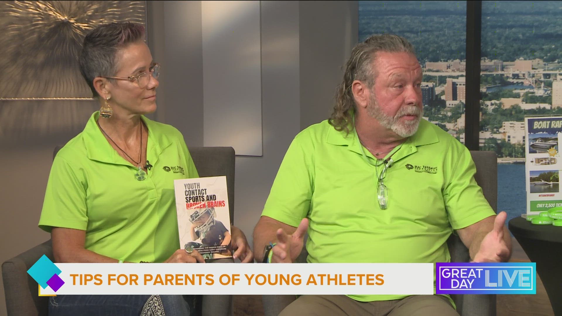 Parents Bruce and Perri Parkman are working to ensure parents are aware of the risks associated with brain injuries from contact sports.