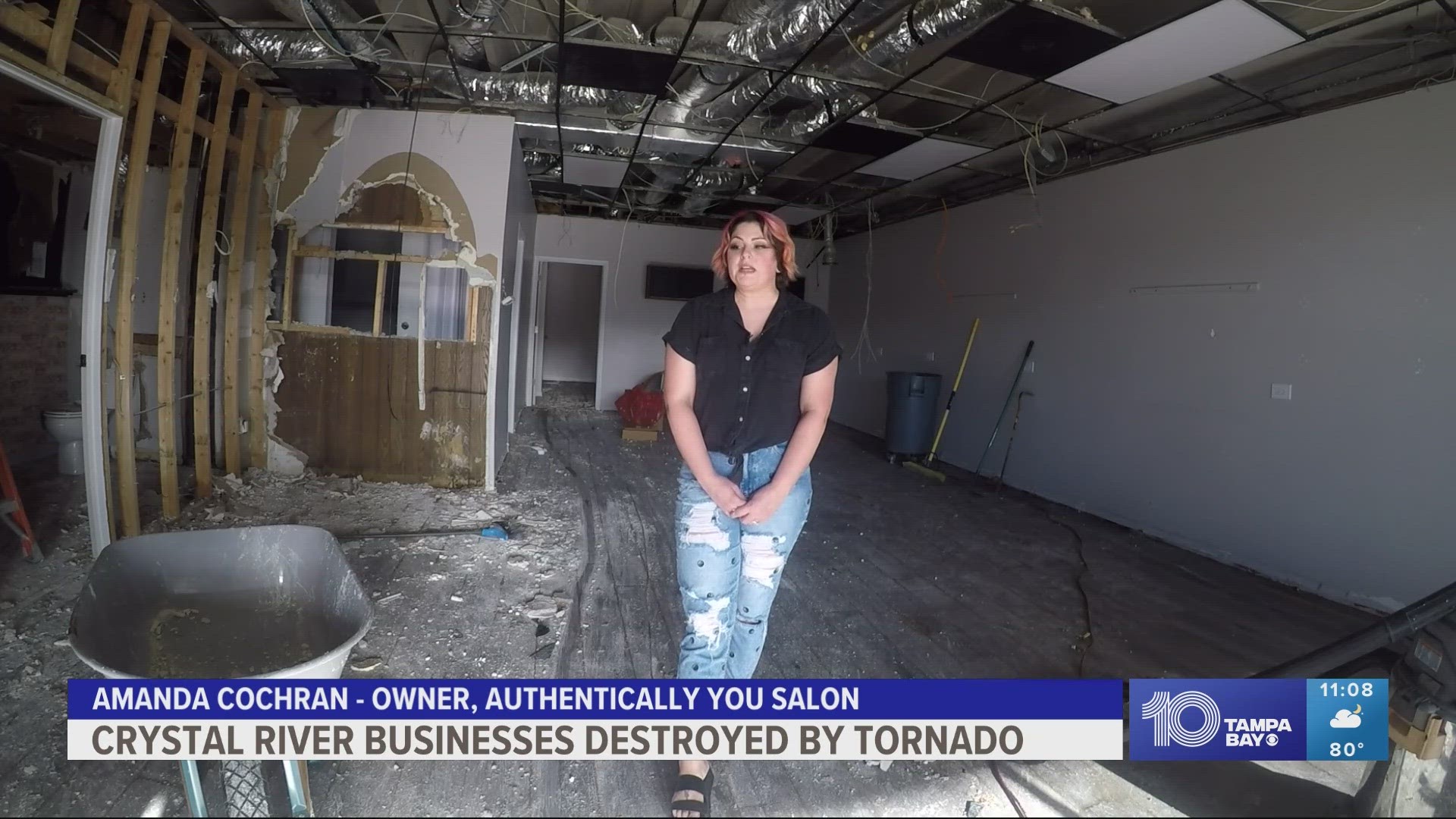 "I've put my entire livelihood into it," Amanda Cochran, owner of Authentically You Salon in Crystal River, said.