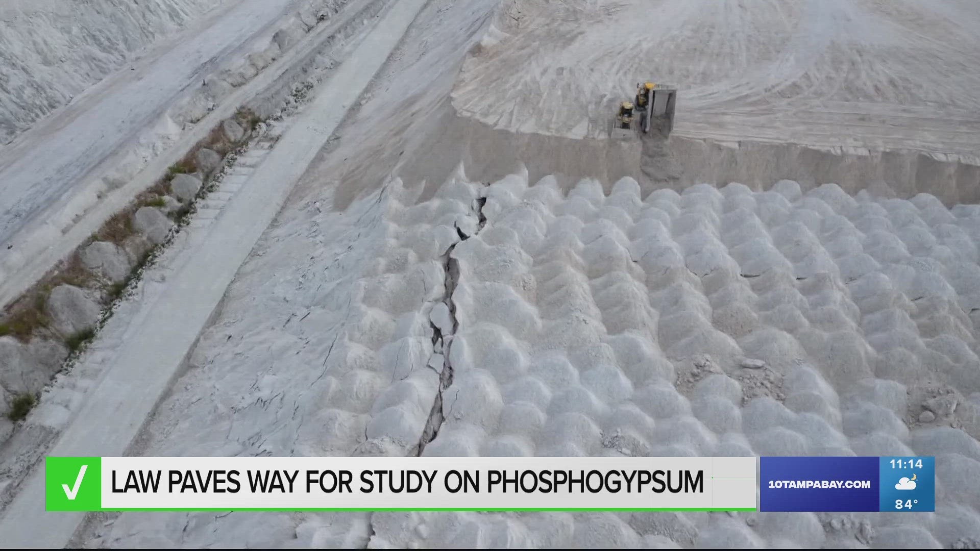 A new law authorizes Florida to study phosphogypsum as a viable ingredient in road construction but it would still require EPA approval before use.