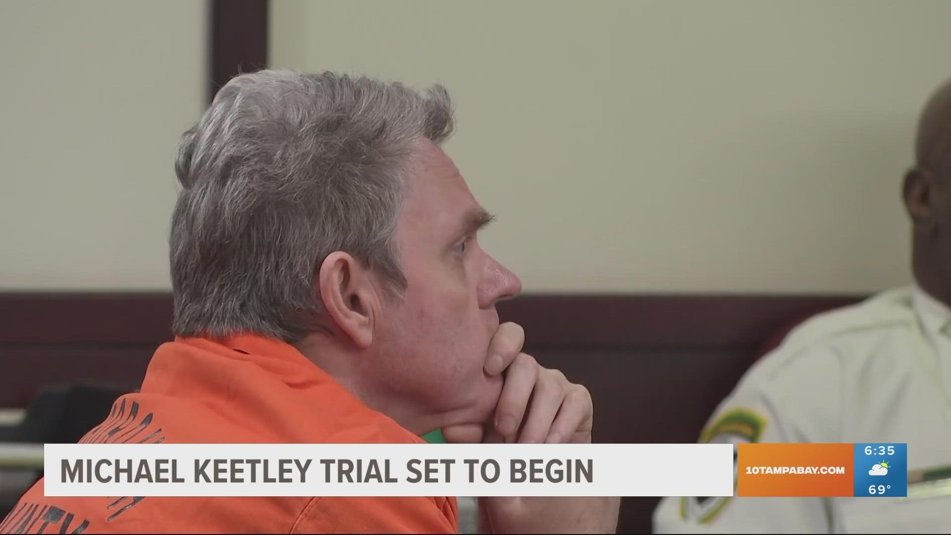 Michael Keetley is accused of killing two men outside a home in Ruskin on Thanksgiving Day. He has been held in jail for 12 years and maintains his innocence.