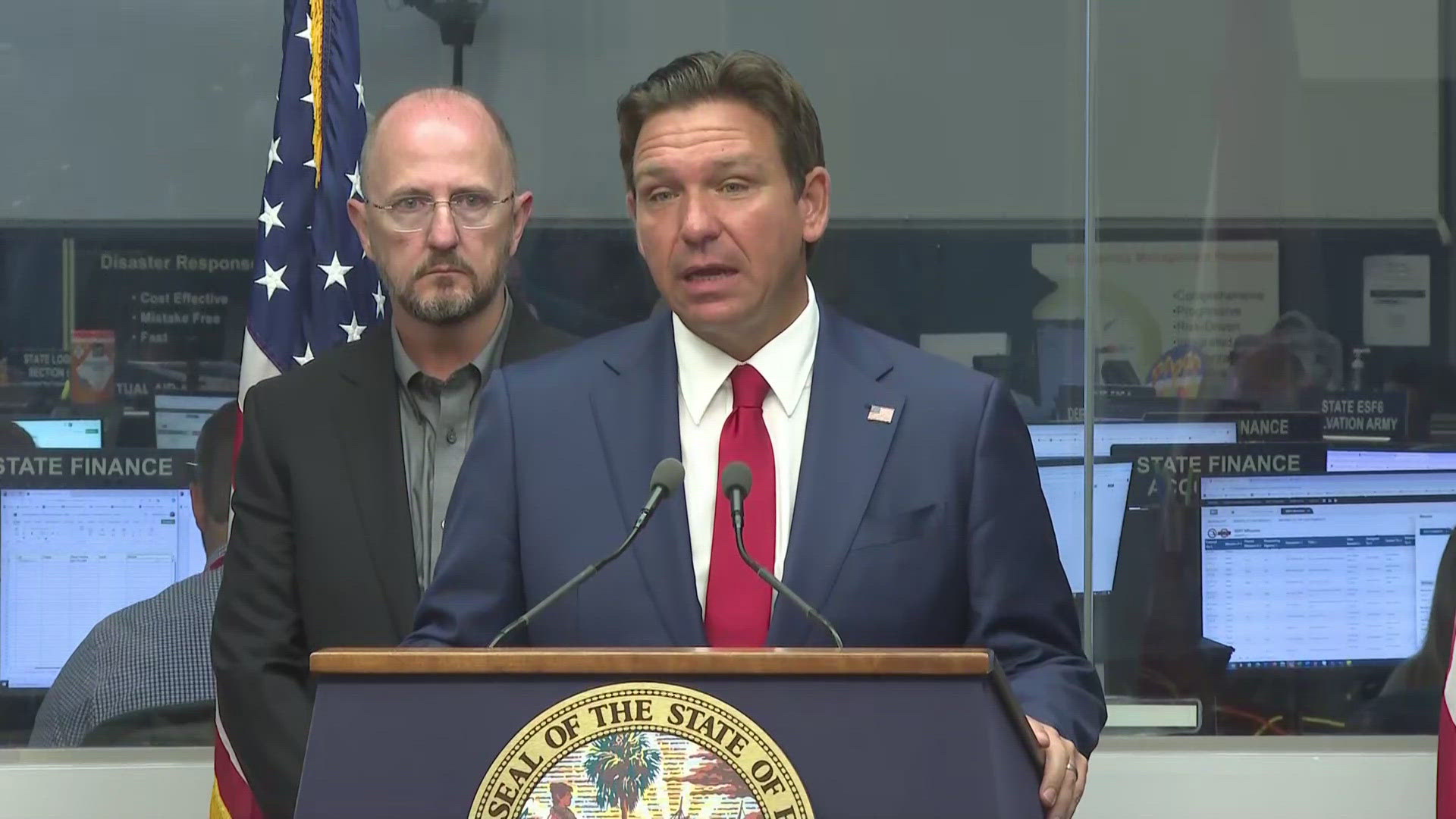 Florida Governor Ron DeSantis held a press conference on Tuesday ahead of Tropical Storm Helene forming in the Caribbean.