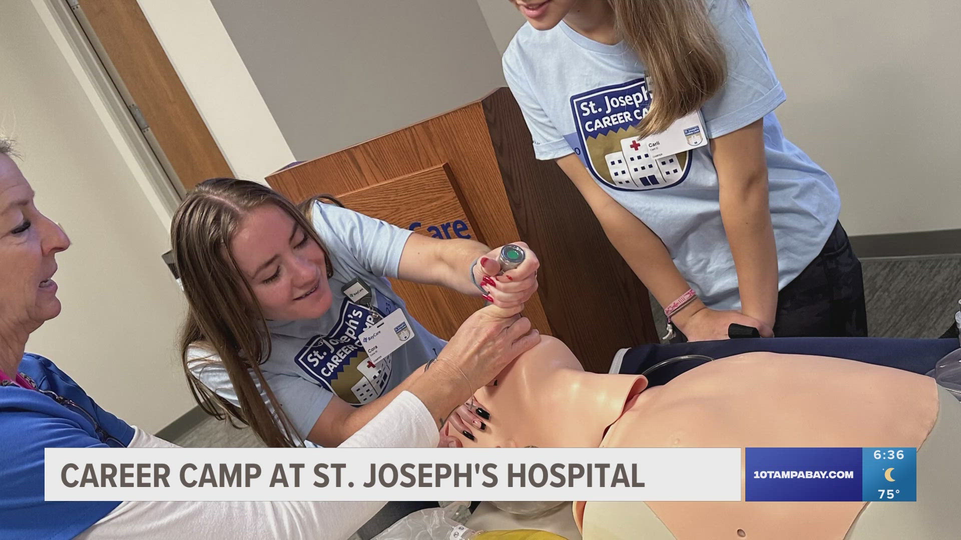 The goal of the career camp is to inspire the next generation of healthcare workers to make sure they have the workforce they need for years to come.