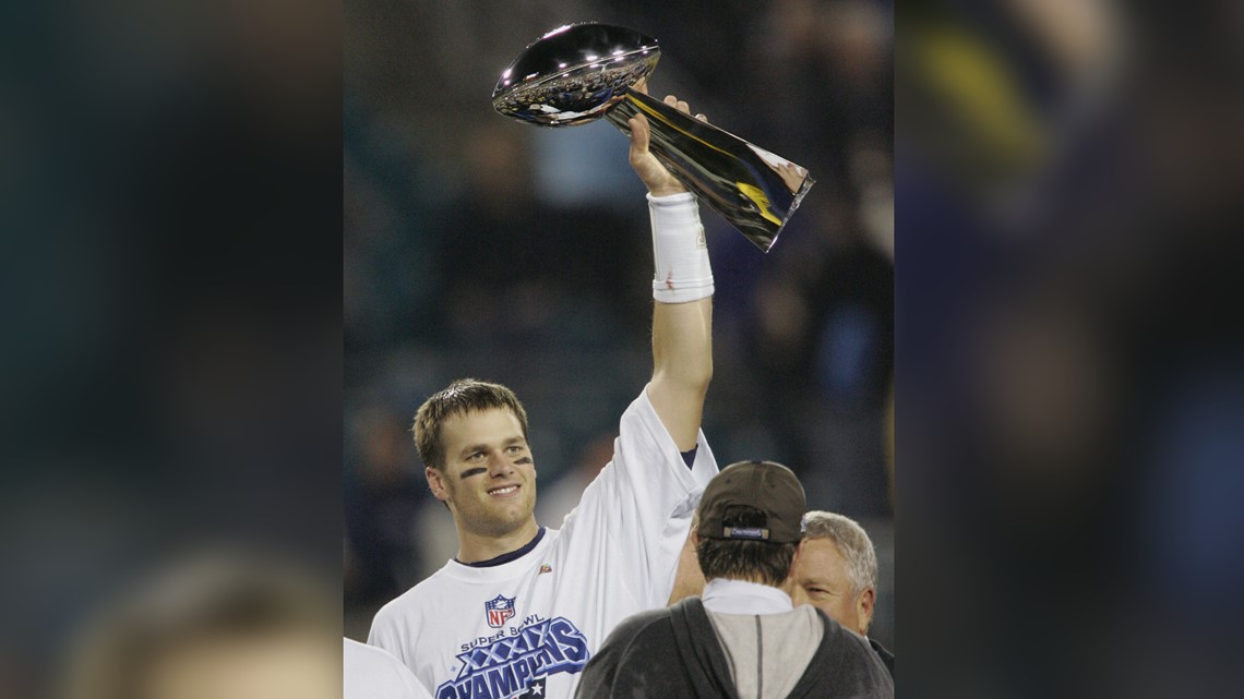 Feb. 3, 2002: Brady plays in Super Bowl XXXVI