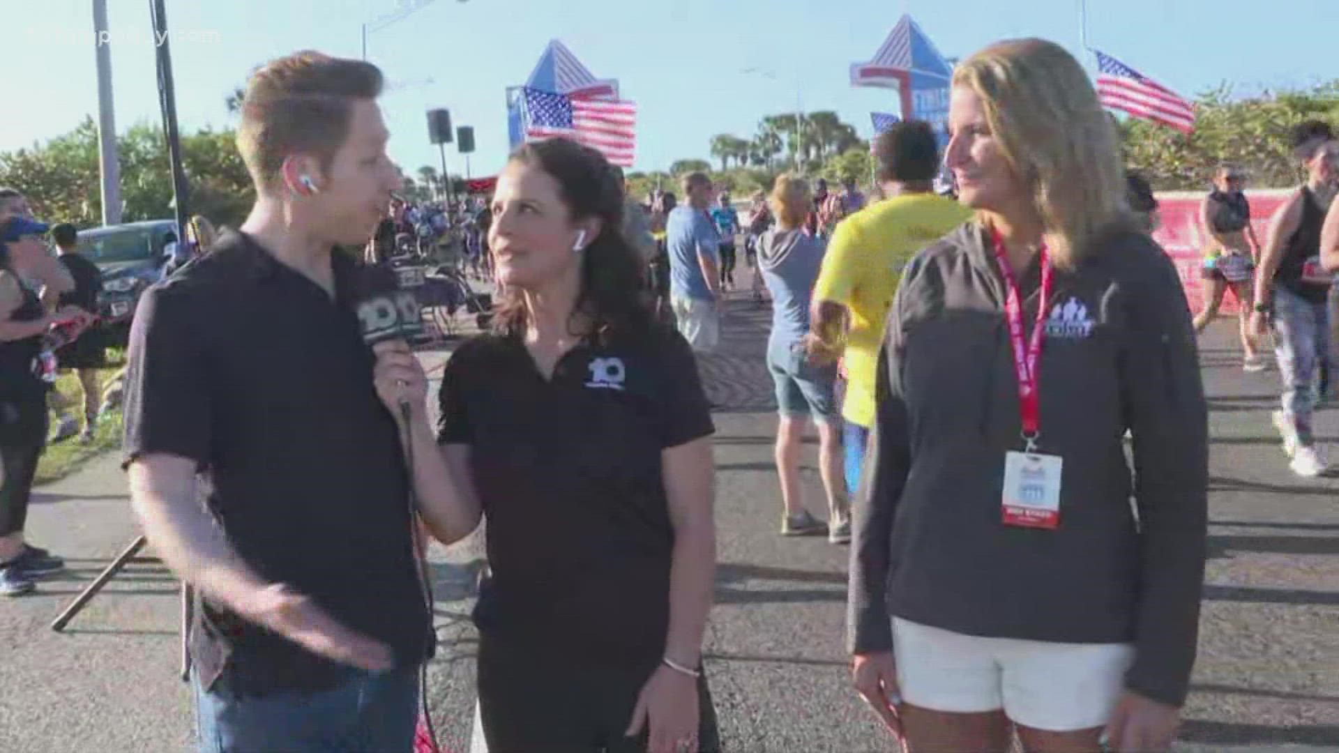 Niki Austin, creative director for the Skyway 10K, speaks with 10 Tampa Bay's Josh Sidorowicz and Courtney Robinson.